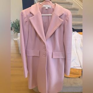 Pink dress coat
